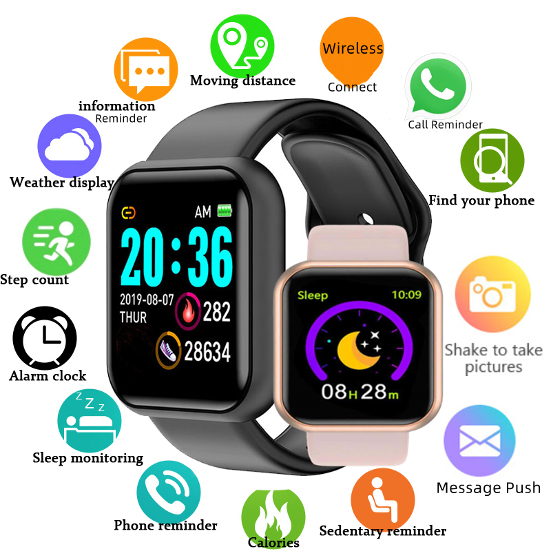 Multi-color Smart Watch For Ch - Watch Smart Y68 review and price
