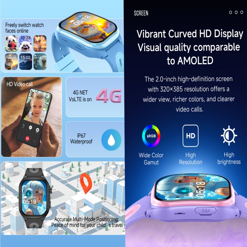 Kids 4G Smartwatch with 2.0 In - Smartwatch Watches For Boys review and price