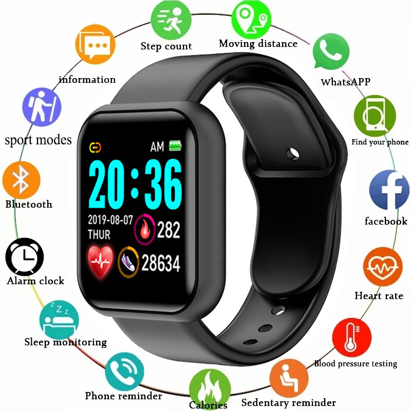 Y68 Smart Watch Men Women Hear - Watch Smart Y68 review and price