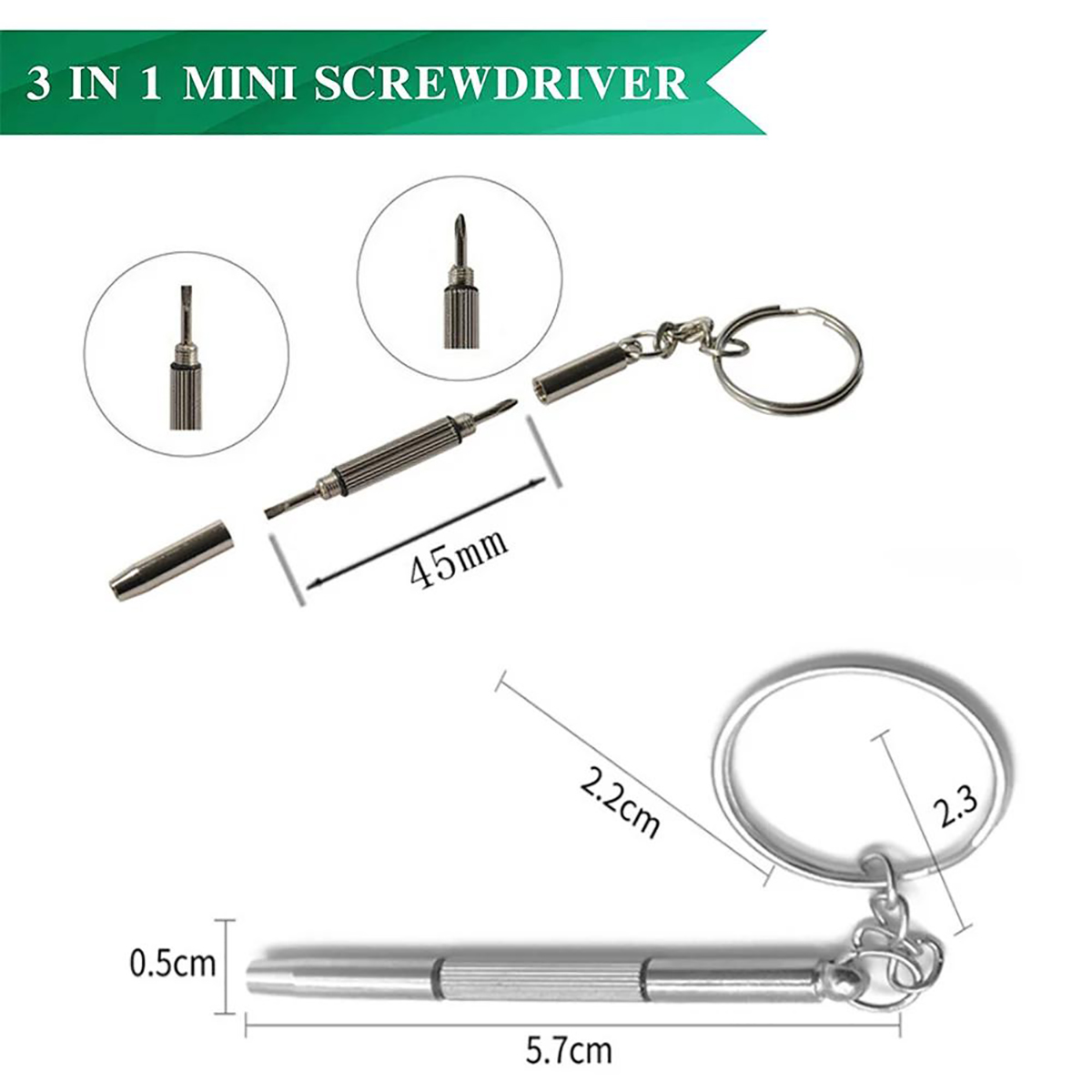1/2/10pcs Mini 3 in1 Screwdriv - Watchmaker Screwdriver review and price
