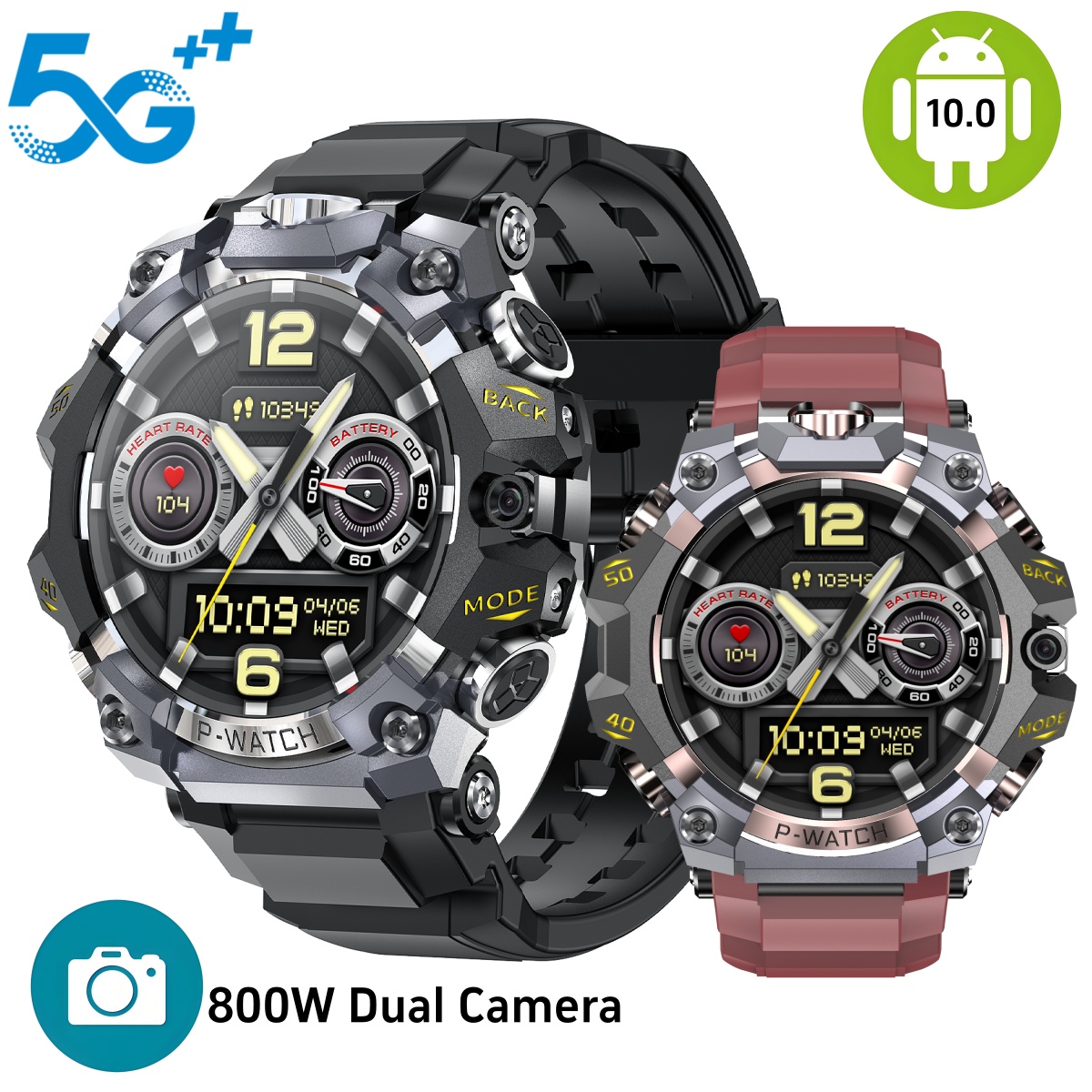 Q668 Smartwatch Android 10.0 1 - Heart Rate Gps Watch review and price