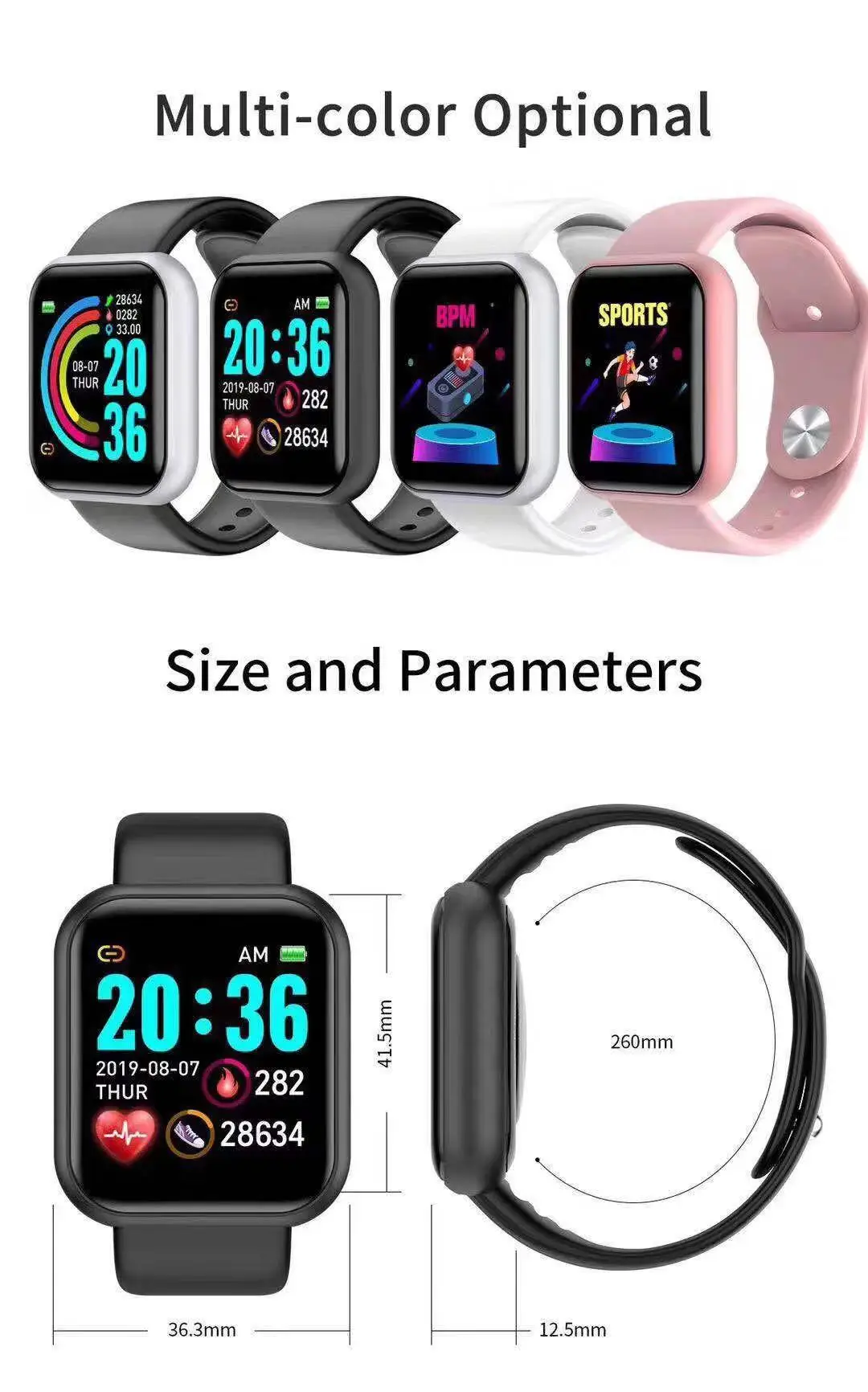 D20 Pro Smart Watch Men Y68 Sm - Watch Smart Y68 review and price