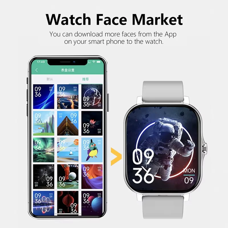 Lenovo 1.83 Waterproof Sport S - Smartwatch Health Watches For Women review and price