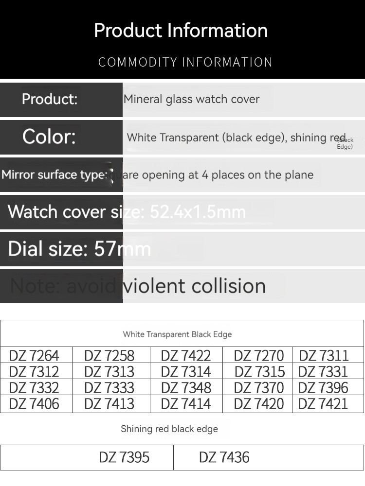 Mineral glass For Diesel DZ431 - Watch Esim review and price