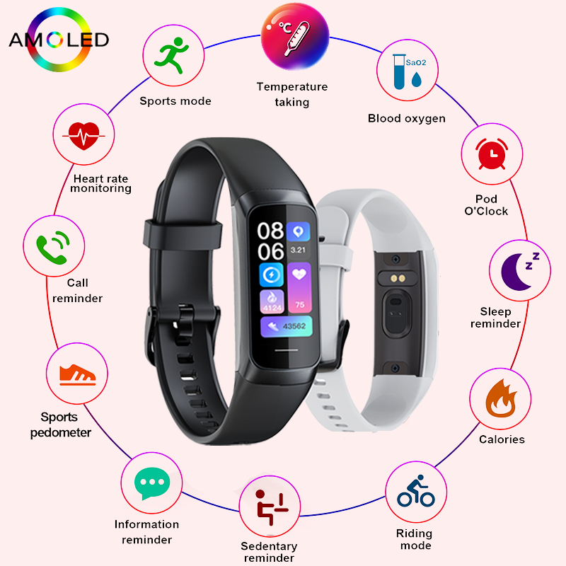 LIGE 1.1 Inch Amoled Heart Rat - Smartwatch Health Watches For Women review and price
