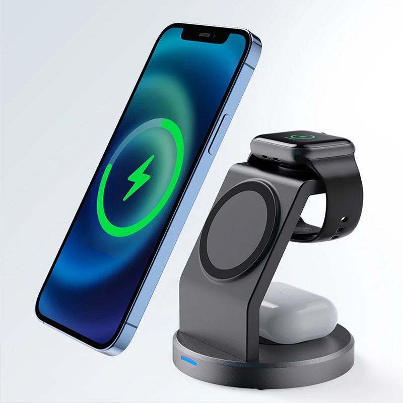 3 In 1 Wireless Charger Stand  - Iwatch Smartwatch review and price