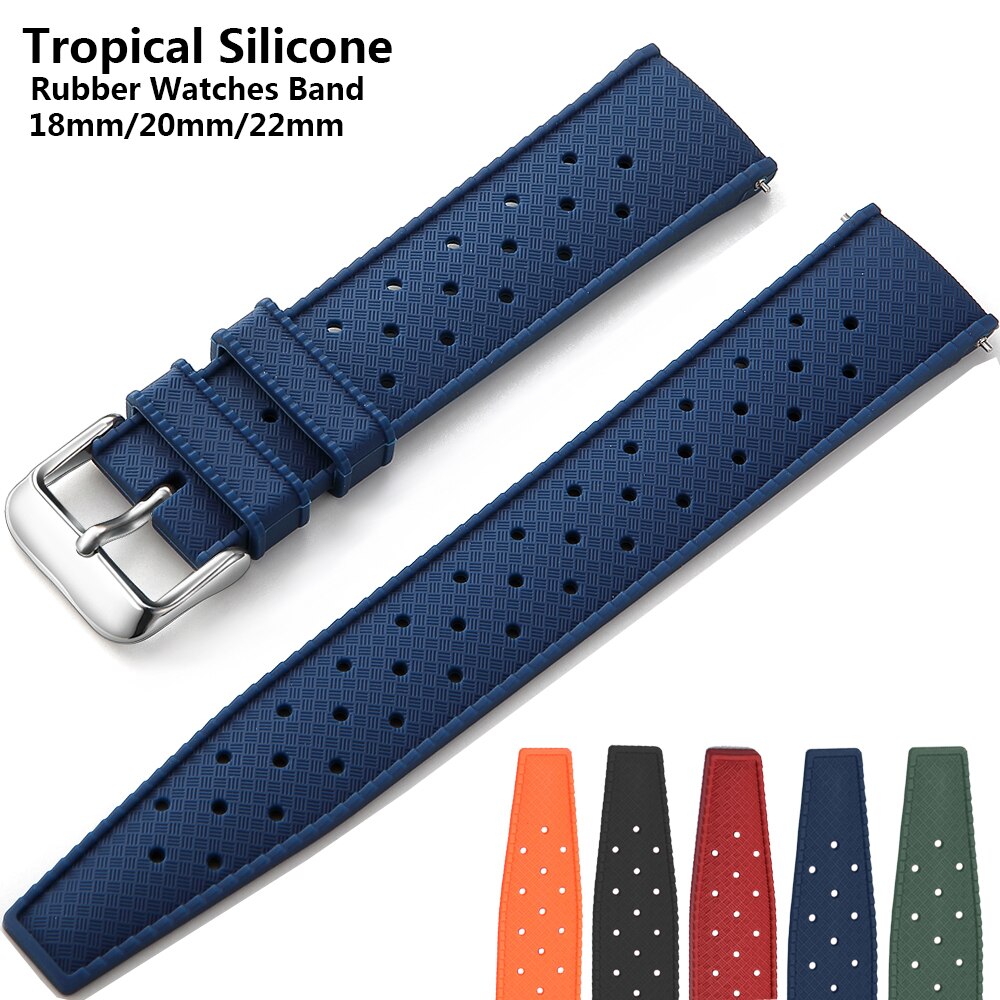 New Tropical Rubber Strap for  - Citizen Watches Smartwatch review and price