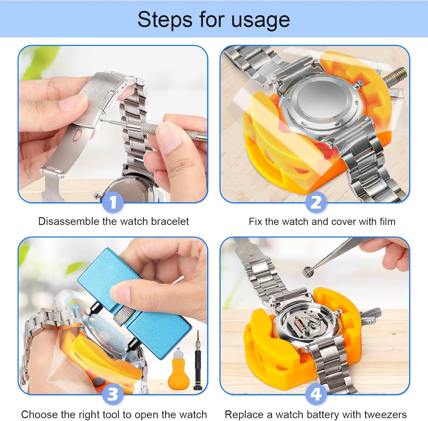 32 pcs Watch Battery Replaceme - Watchmaker Screwdriver review and price