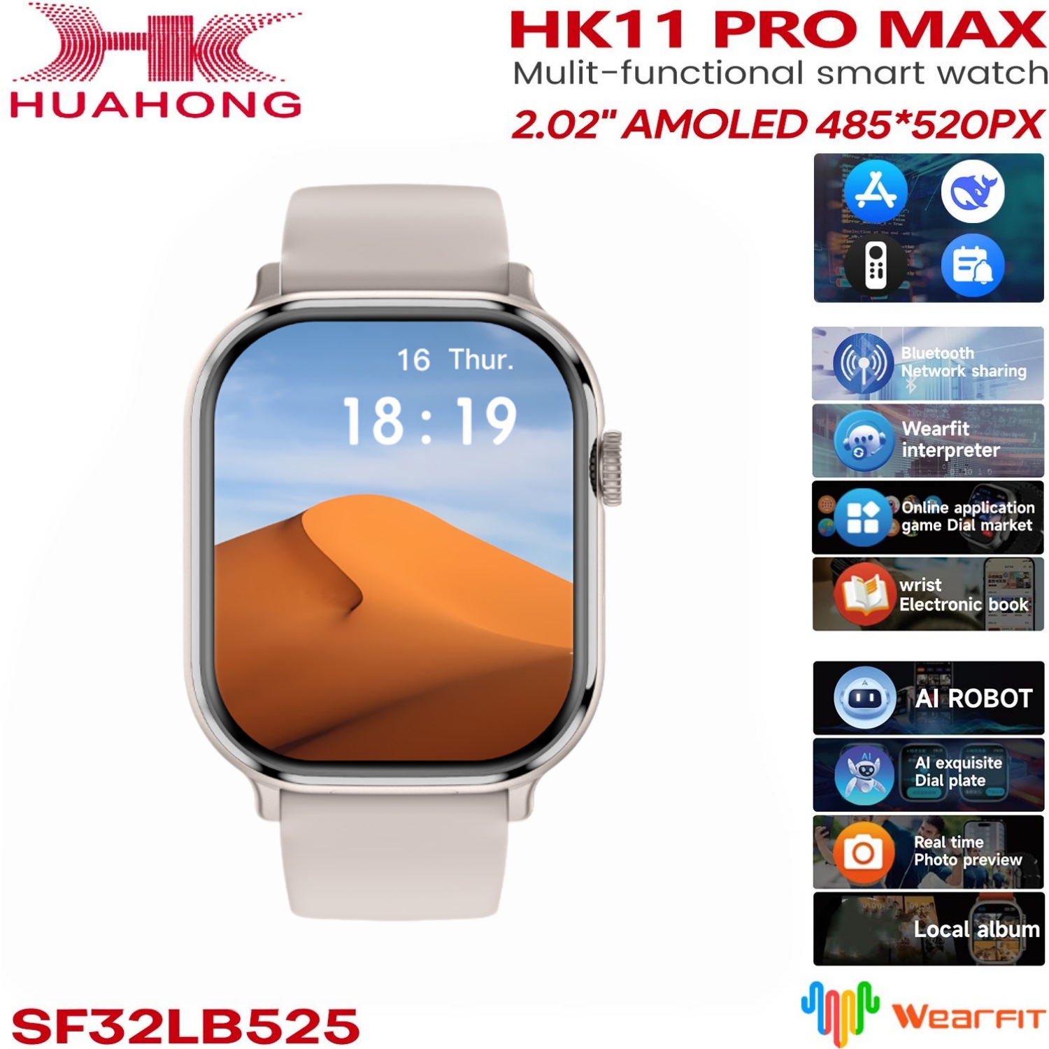 Original HK11 Pro MAX SmartWat - Heart Rate Gps Watch review and price