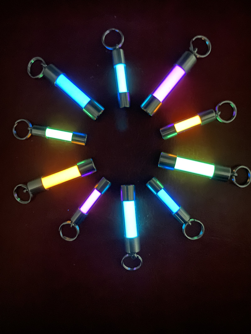 Glass Luminous Pendant Key Bag - Tritium Gas Tube review and price