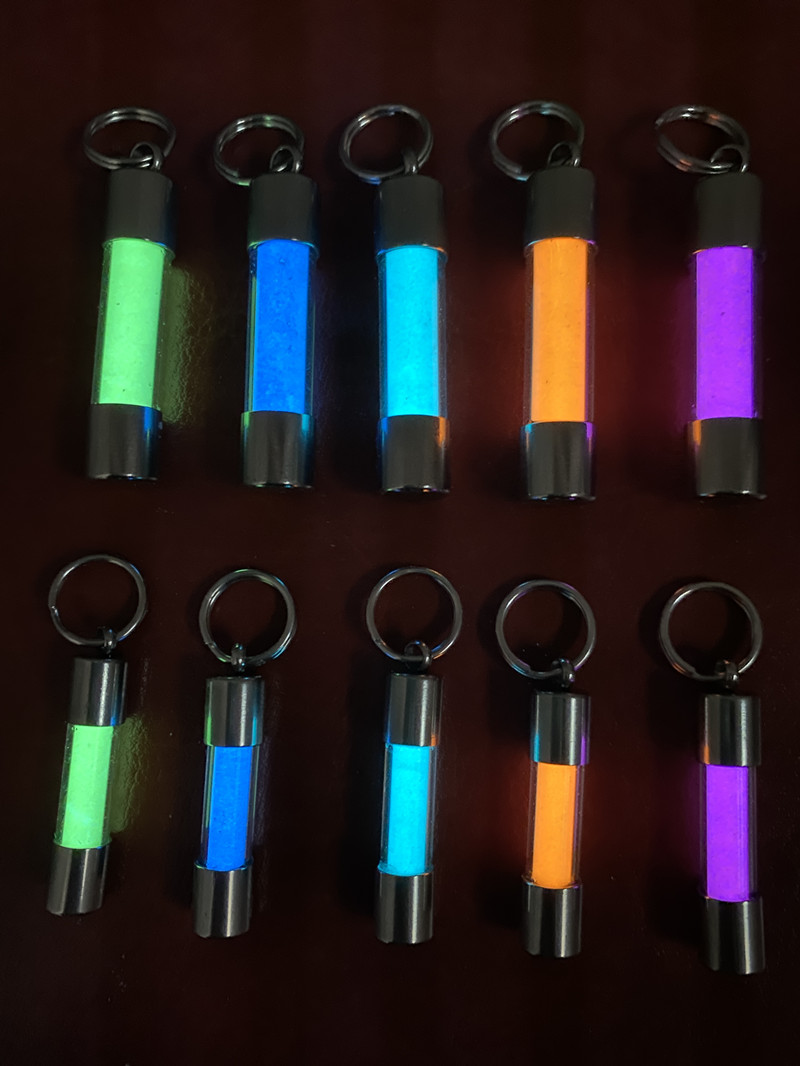 Glass Luminous Pendant Key Bag - Tritium Gas Tube review and price