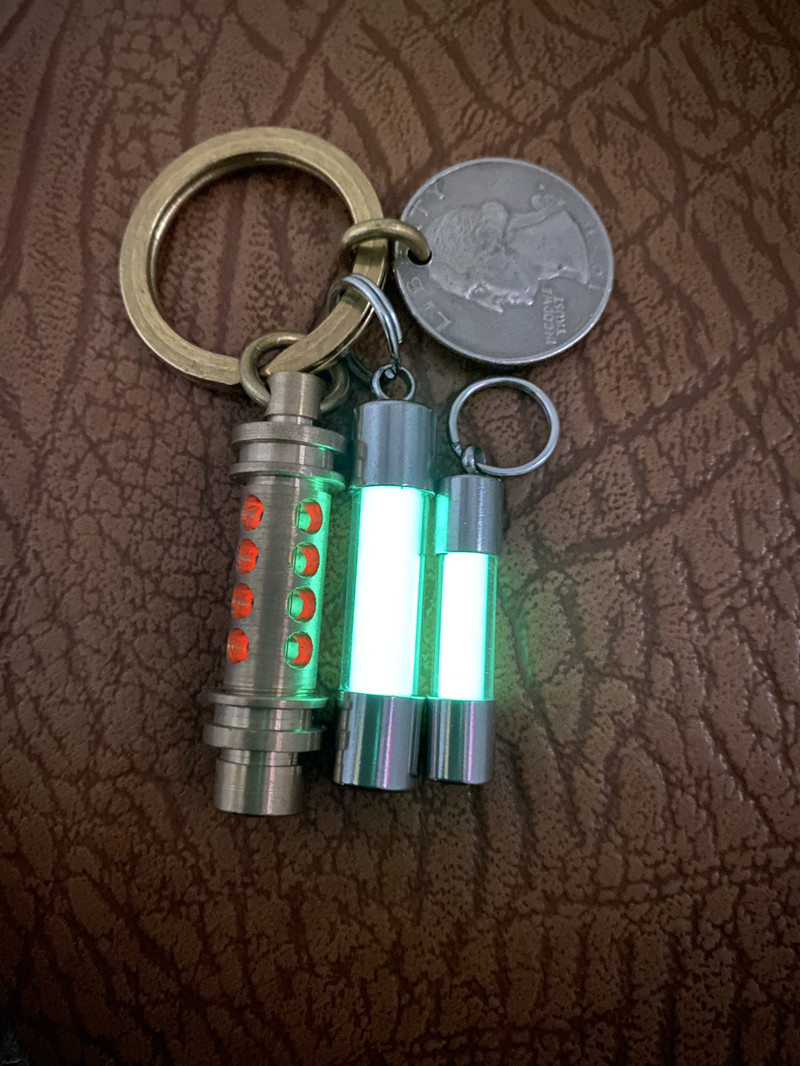 Glass Luminous Pendant Key Bag - Tritium Gas Tube review and price