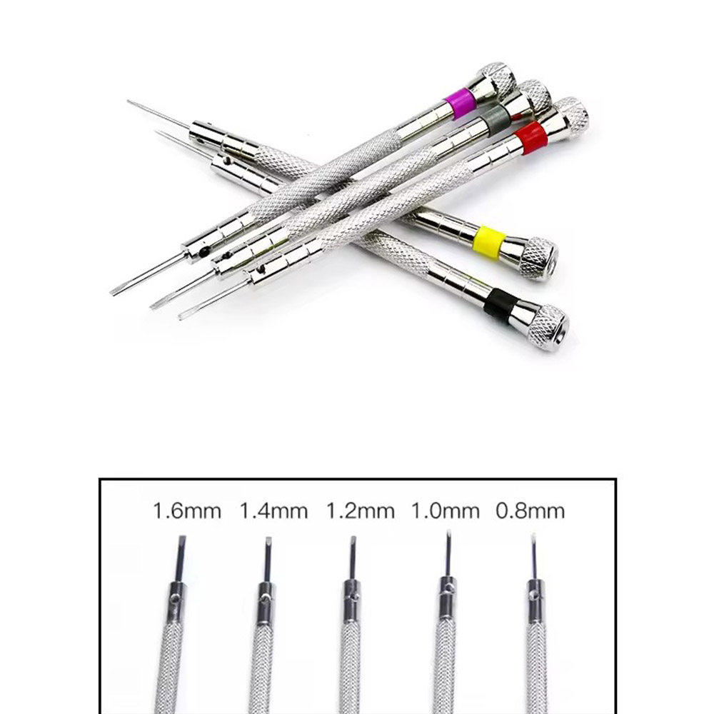 5pcs/set 0.8-1.6mm Steel Screw - Watchmaker Screwdriver review and price
