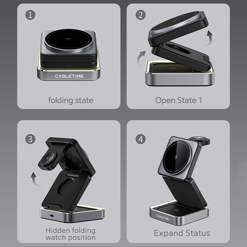 CABLETIME Foldable Magnetic 3  - Iwatch Smartwatch review and price